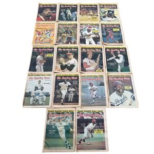 The Sporting News 1975 Baseball Hockey Football Magazine Lot Vintage Sports